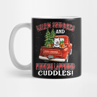 Warm Snuggles And Finnish Lapphund Cuddles Ugly Christmas Sweater Mug